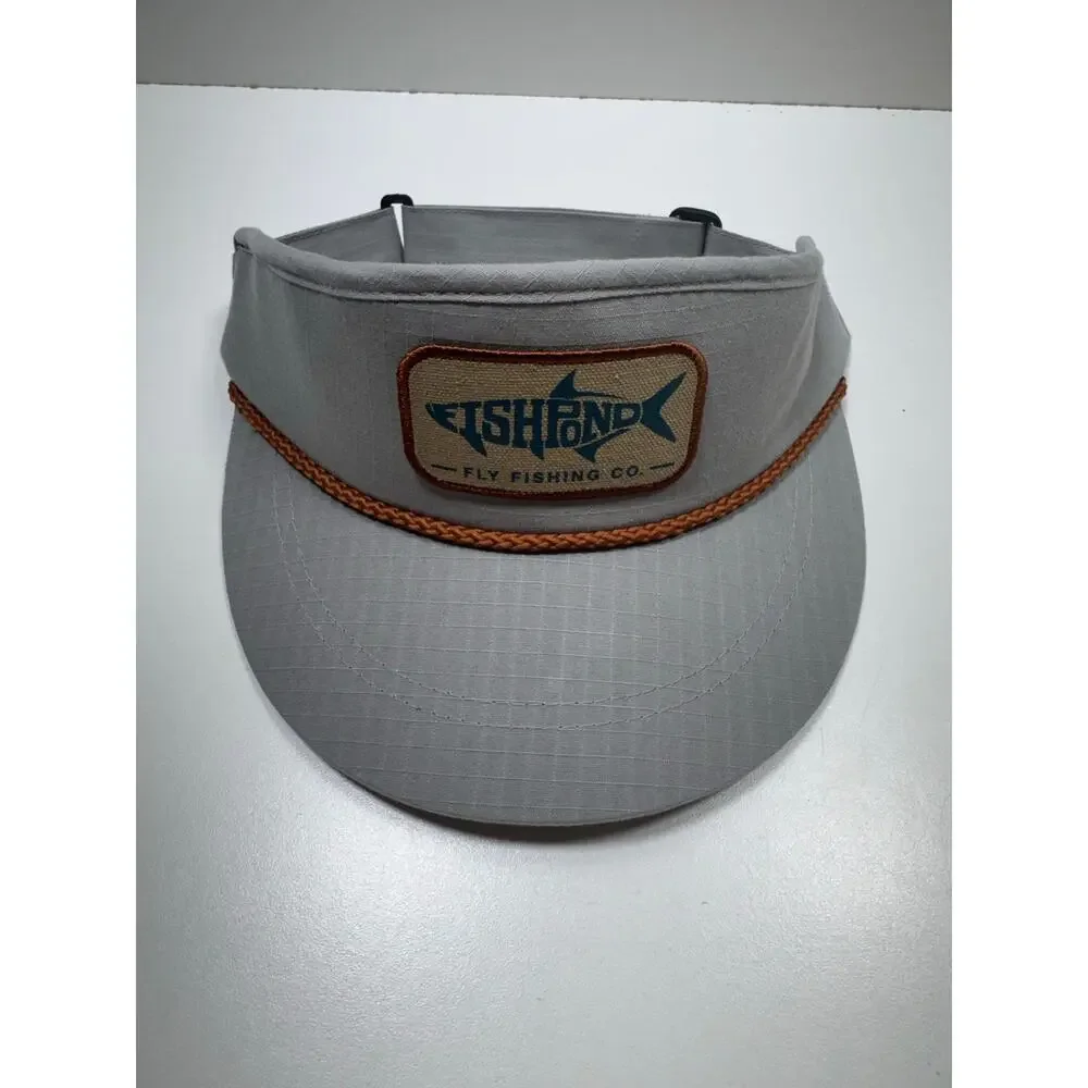 Fishpond Fly Fishing Co Visor Adjustable Gray Outdoors Gorpcore Dad Core Cotton